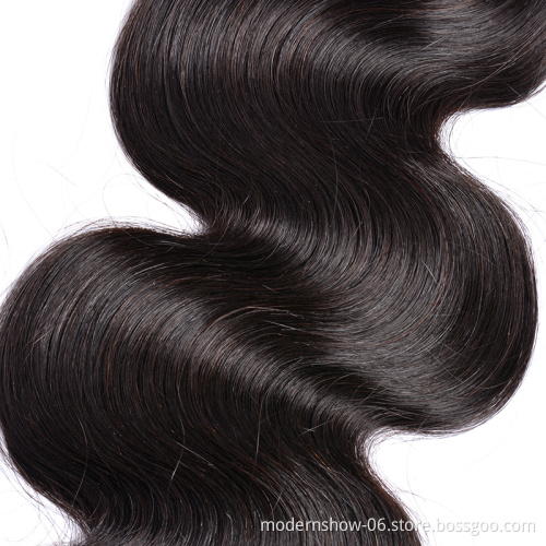 Body Wave Sew In Remy Hair Mink Brazilian Human Hair 3 to 4 Bundles With Closure
